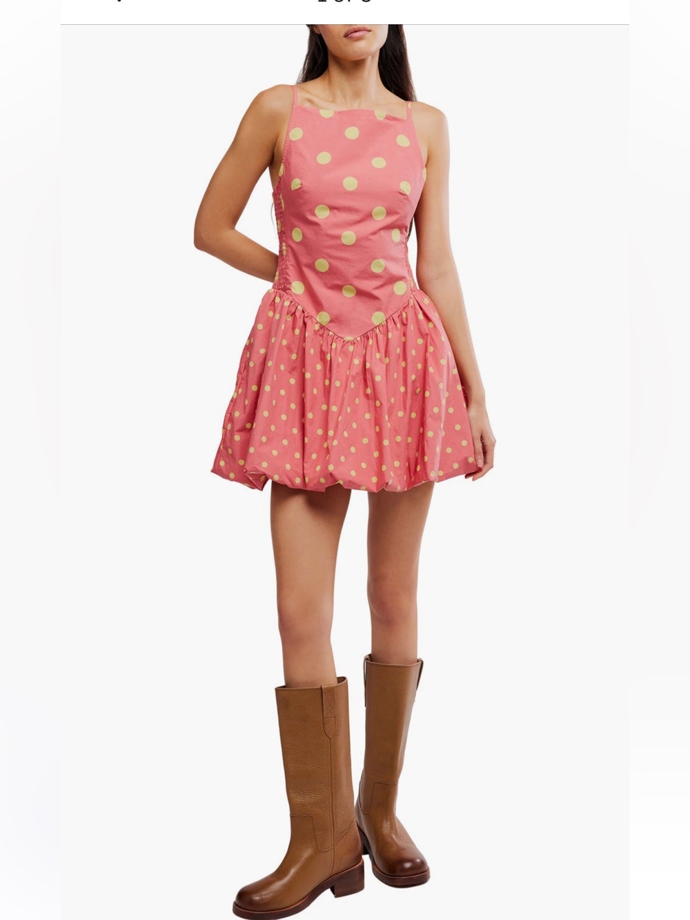 Free People Misty Polka Dot Bubble Hem Dress
